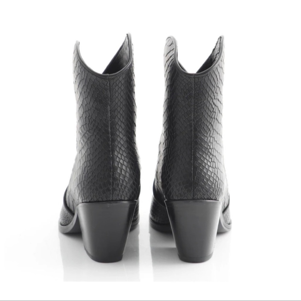 ANINE BING Easton Crocodile Textured Leather Boot With A Western Vibe (LAST ONE) - Picture 16 of 16